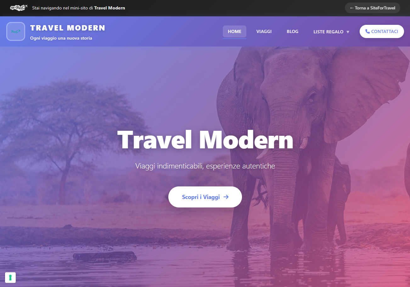 Template Modern per Agenzie Viaggi